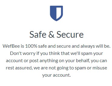 wefbee app safe and secure