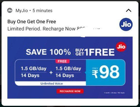 Jio App Offer Today