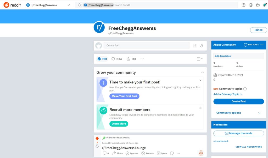 Free Chegg Answers Reddit 2021