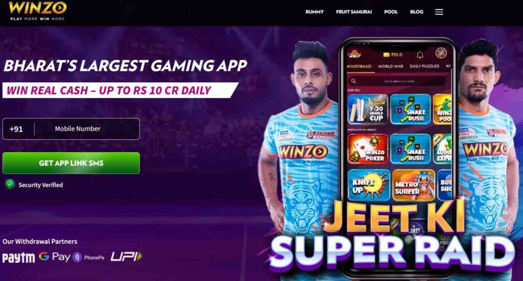 Winzo Game To Earn Paytm Cash