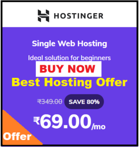Best Hosting Plan From Hostinger Offer