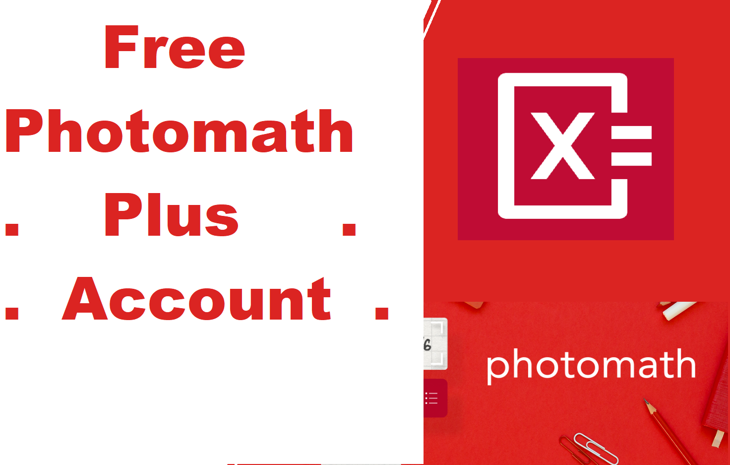 Free Photomath Plus Account 2023 (New)