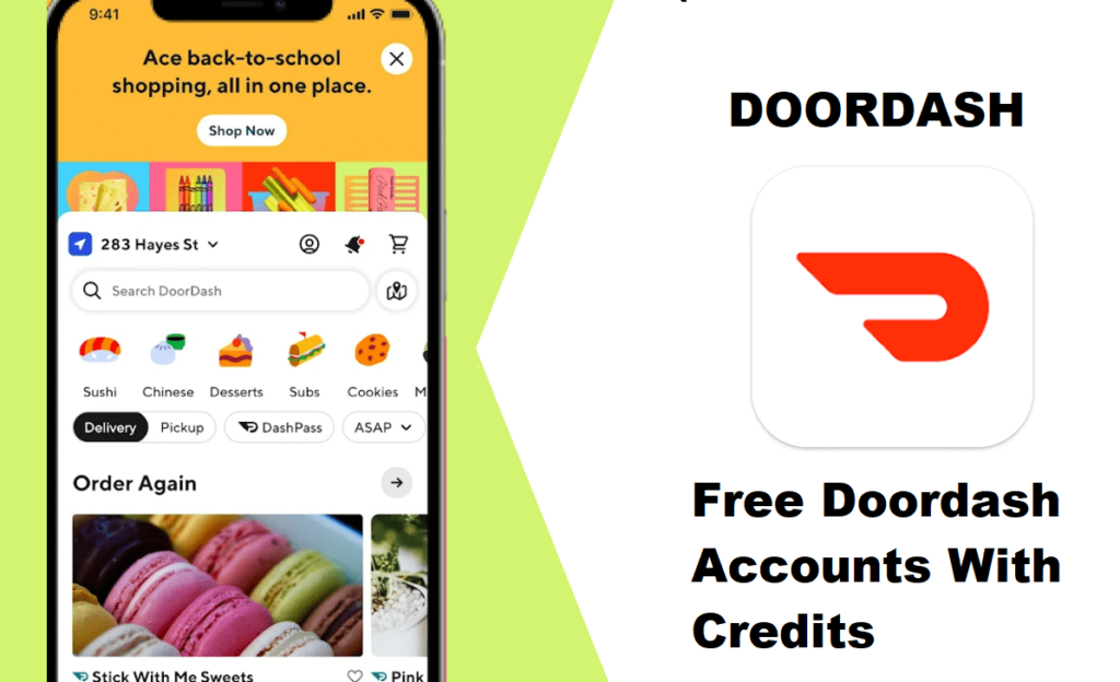 Free Doordash Accounts With Credits
