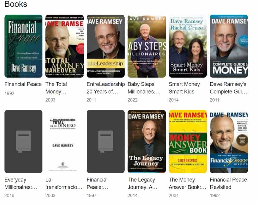 Dave Ramsey Popular Books