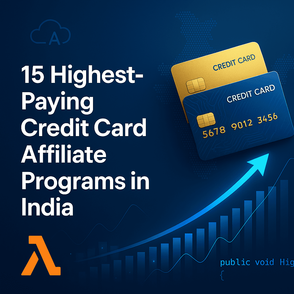 15 Highest-Paying Credit Card Affiliate Programs in India (2025): Earn Up to ₹3,500/Sale