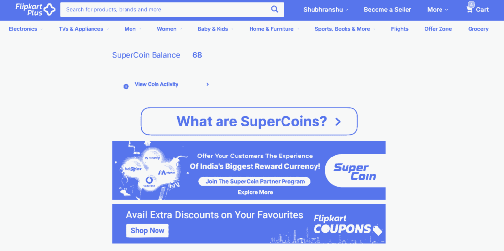flipkart super coins