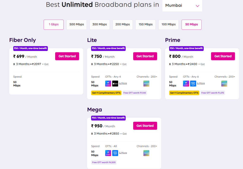 free amazon prime accounts with tata play fiber