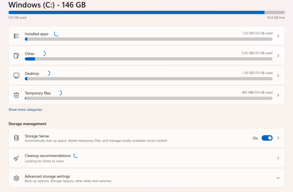 Optimize Storage with Built-in Tools