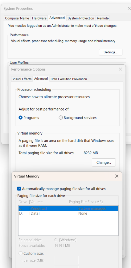 Optimize Virtual Memory