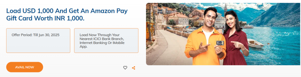 free amazon prime account by icici bank creditcard