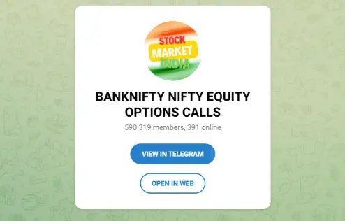 BANKNIFTY NIFTY EQUITY OPTIONS CALLS Telegram Channels