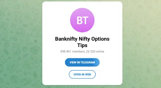 Banknifty Nifty Options Tips Telegram Channels