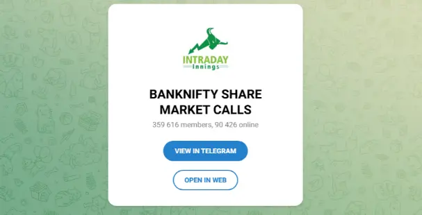 BANKNIFTY SHARE MARKET CALLS Telegram Channels