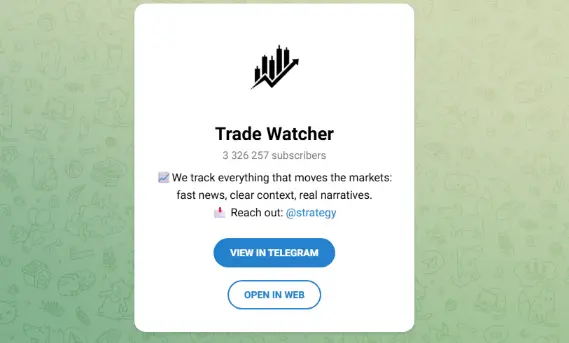 Trade Watcher Telegram Channels