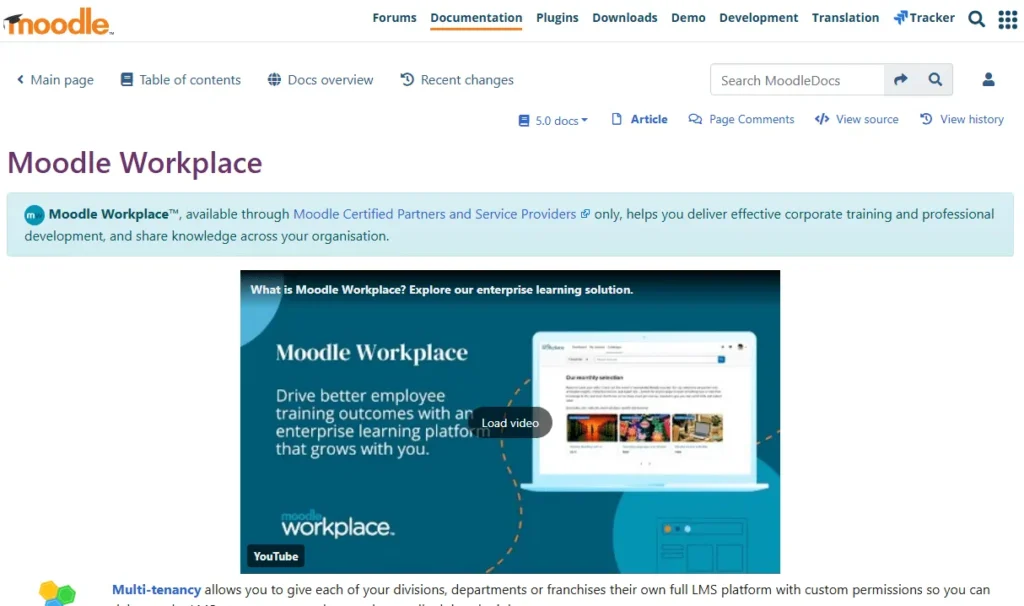 Moodle Workplace