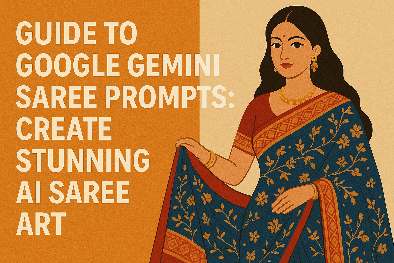 Guide to Google Gemini Saree Prompts: Create Stunning AI Saree Art