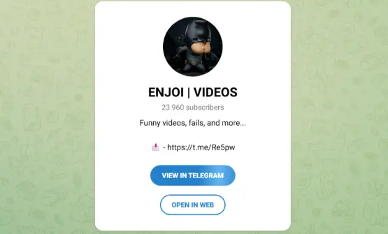 ENJOI | VIDEOS Telegram Channel