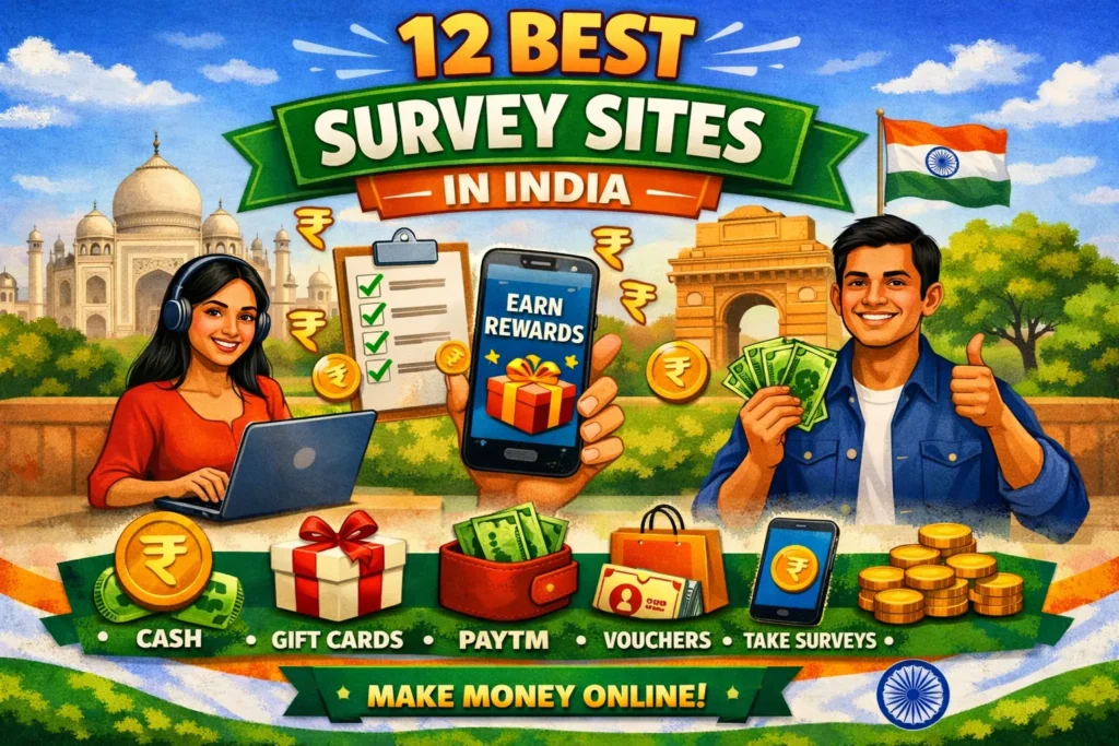 12 Best Survey Sites in India 2026 Earn Real Cash and Gift Cards