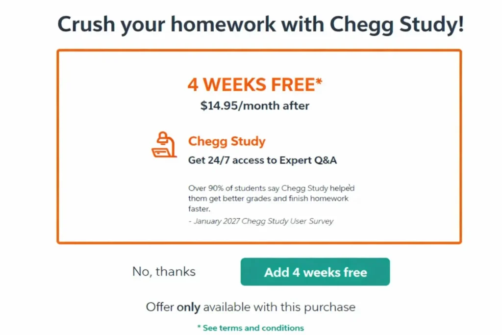 The "Chegg Study" 4-Week Trial method to unblur chegg answer