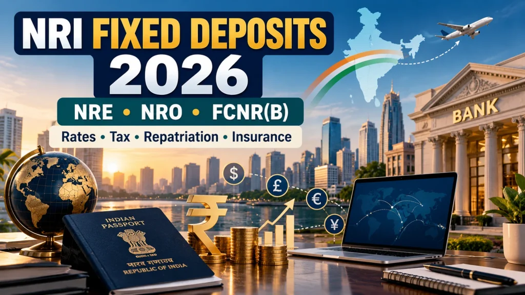 NRI fixed deposits in India 2026 illustrated guide to NRE NRO and FCNR accounts