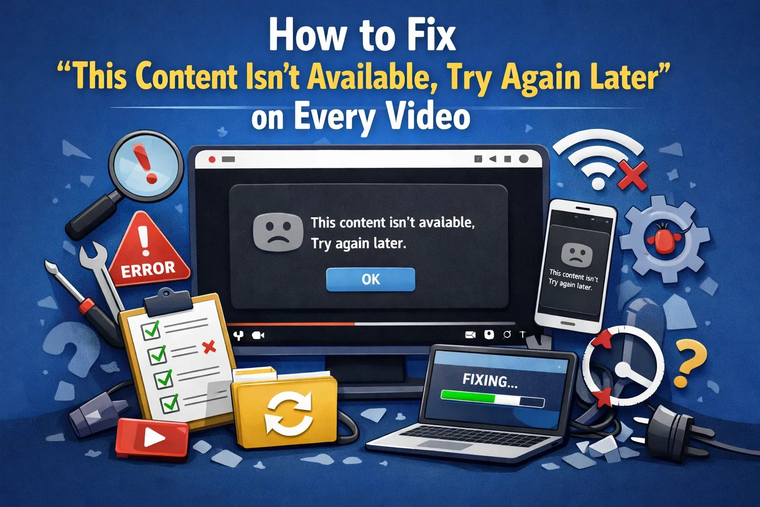 How to Fix “This Content Isn’t Available, Try Again Later” on Every Video
