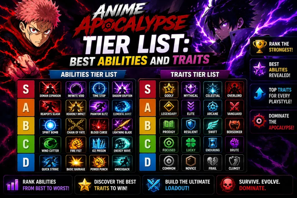 Anime Apocalypse Tier List