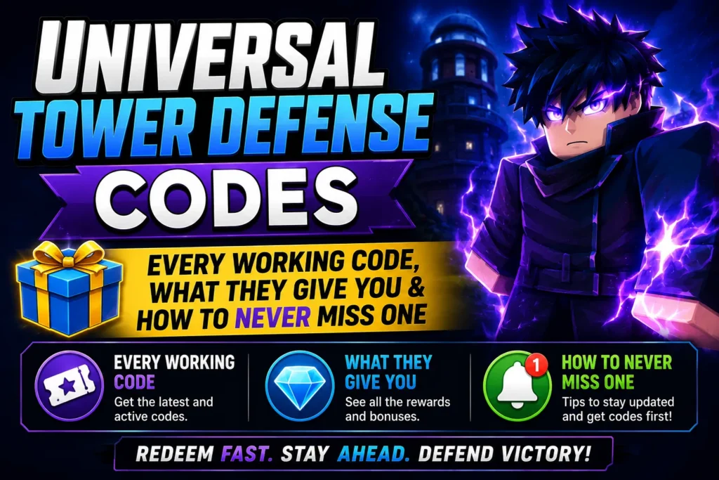 Universal Tower Defense Codes