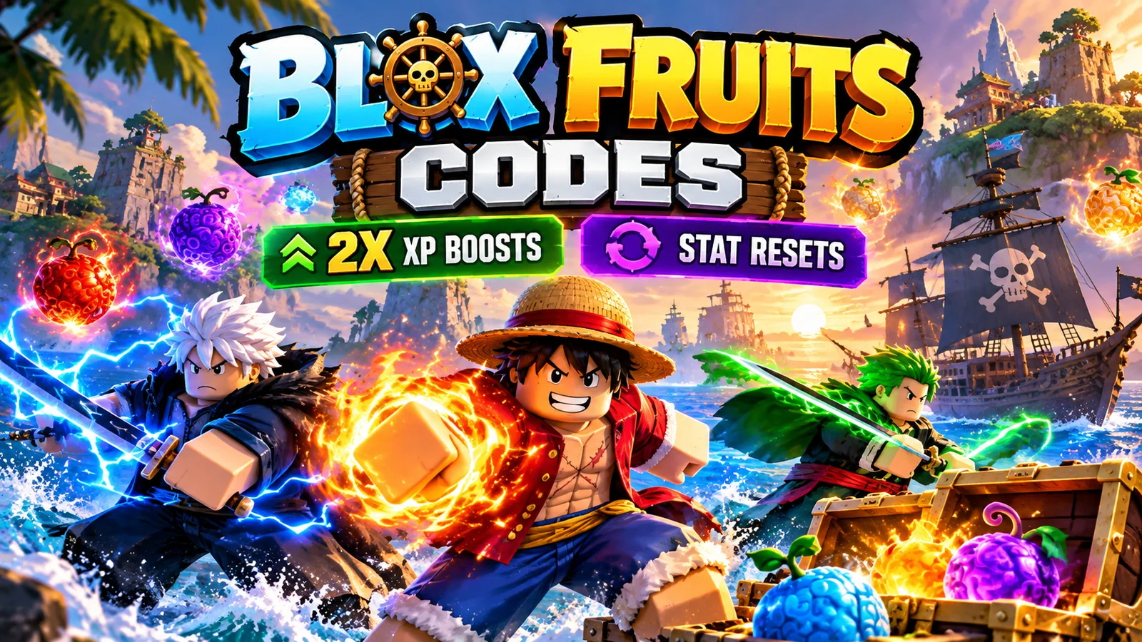 Blox Fruits 2x XP & Stat Reset Codes: Rewards and Best Uses