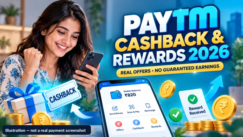 Guide to Paytm cashback and rewards in 2026 with a smartphone and offers