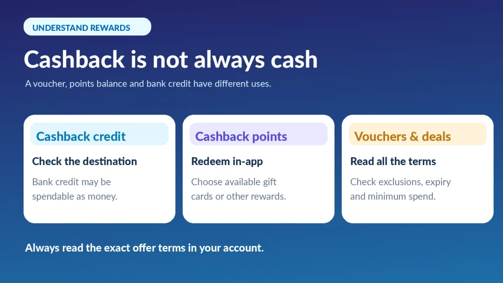 Difference between Paytm cashback bank credits, cashback points and vouchers