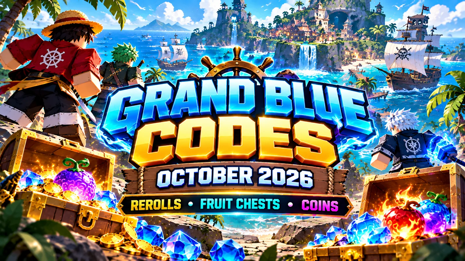 Grand Blue Codes (October 2026): Free Rerolls & Rewards
