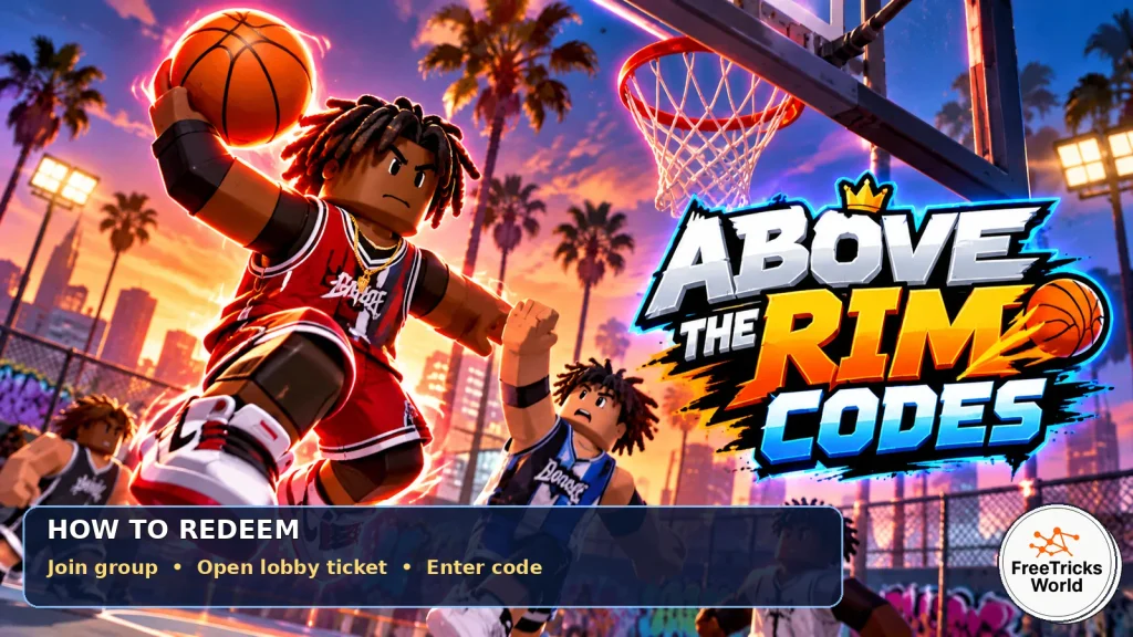 How to Redeem Above The Rim Codes